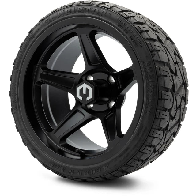 MODZ 14" Drift Matte Black Wheels & Off-Road Tires Combo