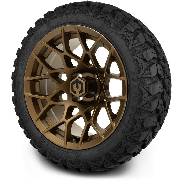 MODZ 14" Blitz Matte Bronze Wheels & Off-Road Tires Combo