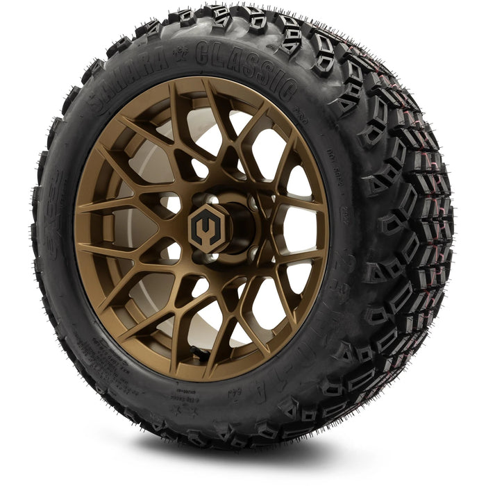 MODZ 14" Blitz Matte Bronze Wheels & Off-Road Tires Combo