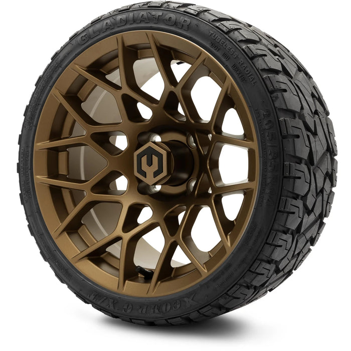 MODZ 14" Blitz Matte Bronze Wheels & Off-Road Tires Combo