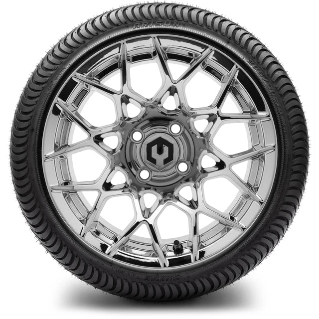 MODZ 14" Blitz Chrome Wheels & Street Tires Combo