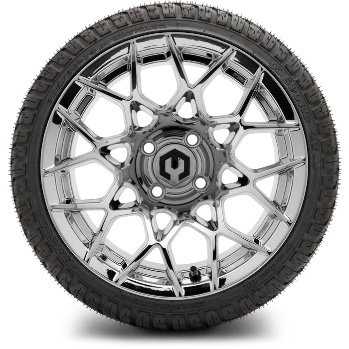 MODZ 14" Blitz Chrome Wheels & Street Tires Combo