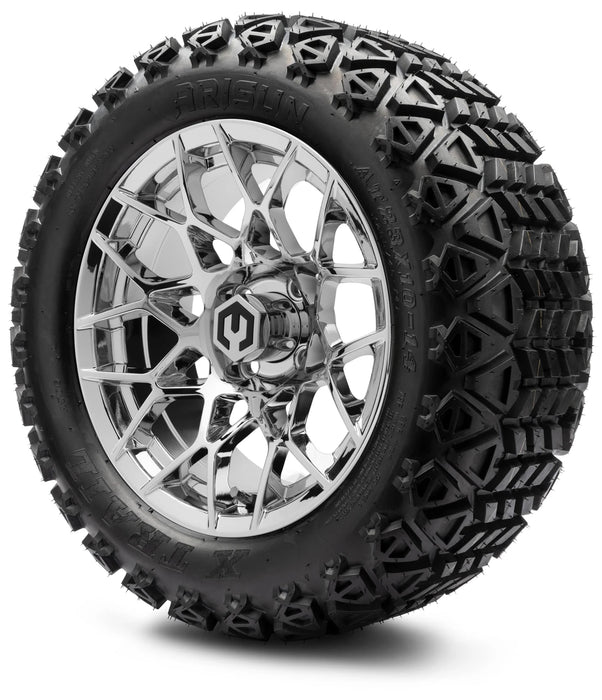 MODZ 14" Blitz Chrome Wheels & Off-Road Tires Combo