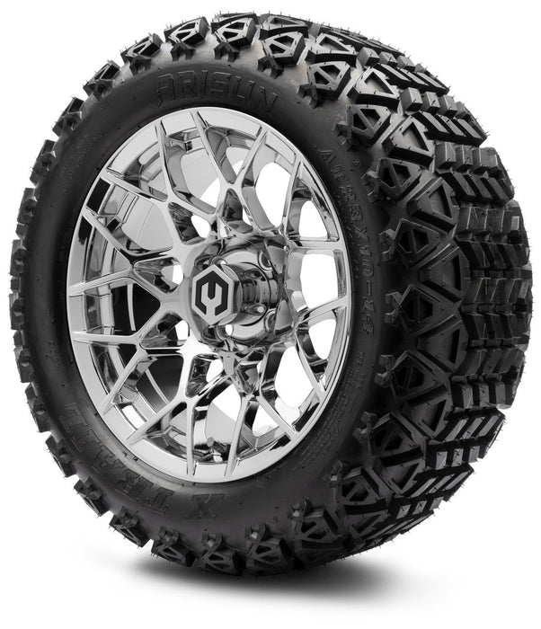 MODZ 14' Blitz Chrome - Tire and Wheel Combo