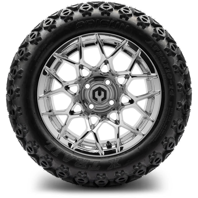 MODZ 14" Blitz Chrome Wheels & Off-Road Tires Combo