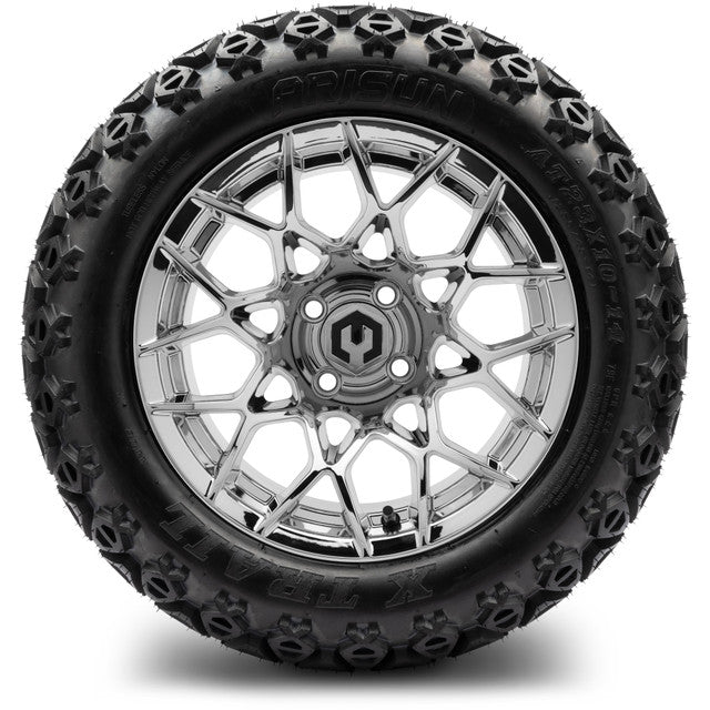 MODZ 14' Blitz Chrome - Tire and Wheel Combo