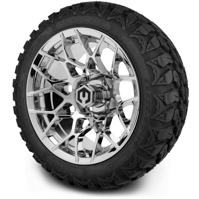 MODZ 14' Blitz Chrome - Tire and Wheel Combo