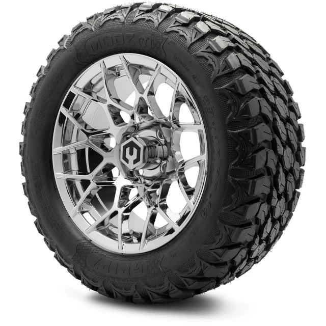 MODZ 14" Blitz Chrome Wheels & Off-Road Tires Combo