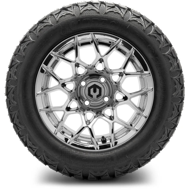 MODZ 14" Blitz Chrome Wheels & Off-Road Tires Combo