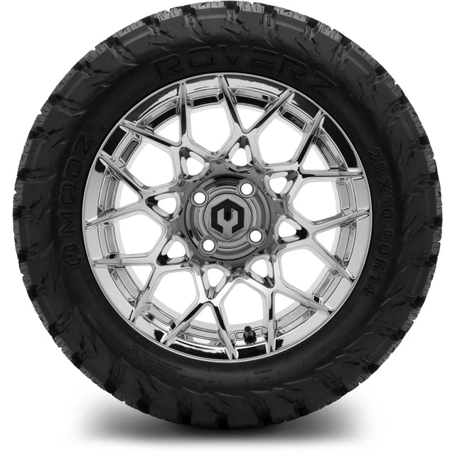 MODZ 14" Blitz Chrome Wheels & Off-Road Tires Combo