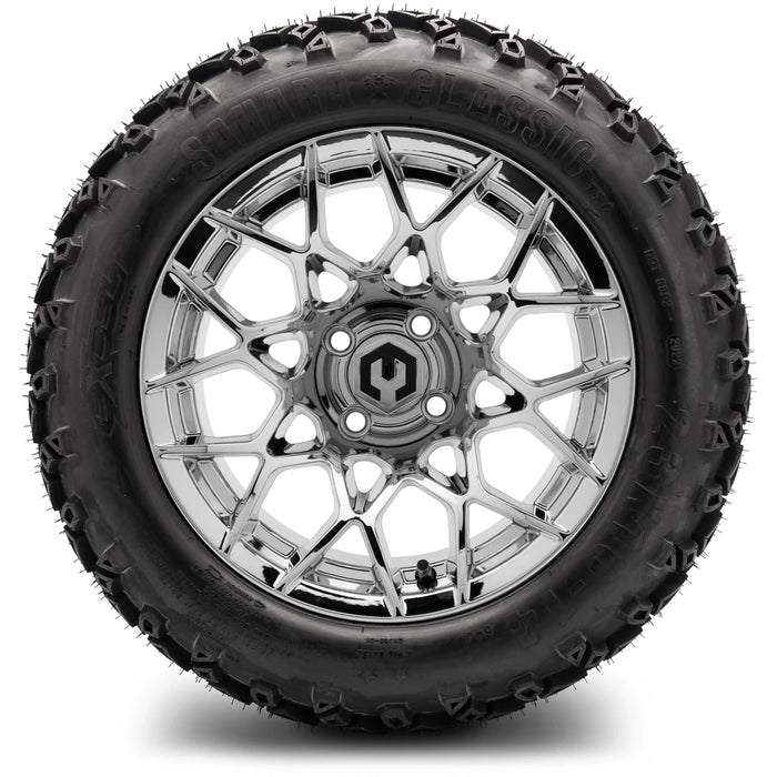 MODZ 14" Blitz Chrome Wheels & Off-Road Tires Combo