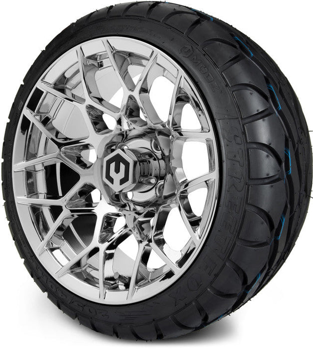 MODZ 14' Blitz Chrome - Tire and Wheel Combo