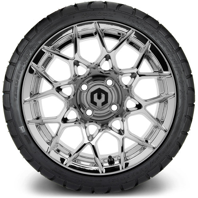 MODZ 14' Blitz Chrome - Tire and Wheel Combo