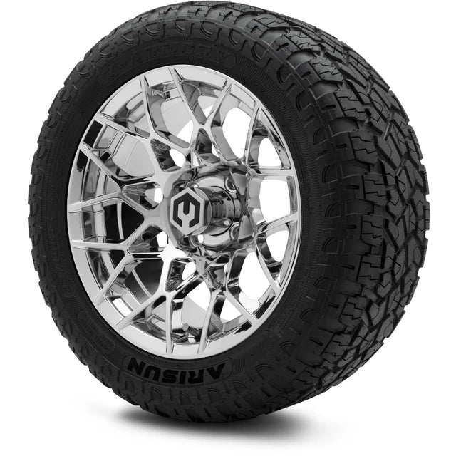 MODZ 14" Blitz Chrome Wheels & Off-Road Tires Combo