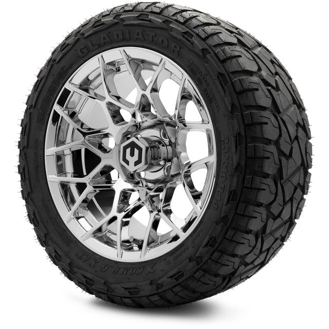 MODZ 14' Blitz Chrome - Tire and Wheel Combo