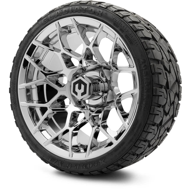 MODZ 14" Blitz Chrome Wheels & Off-Road Tires Combo