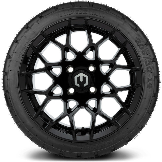 MODZ 14'  Blitz Glossy Black - Tire and Wheel Combo
