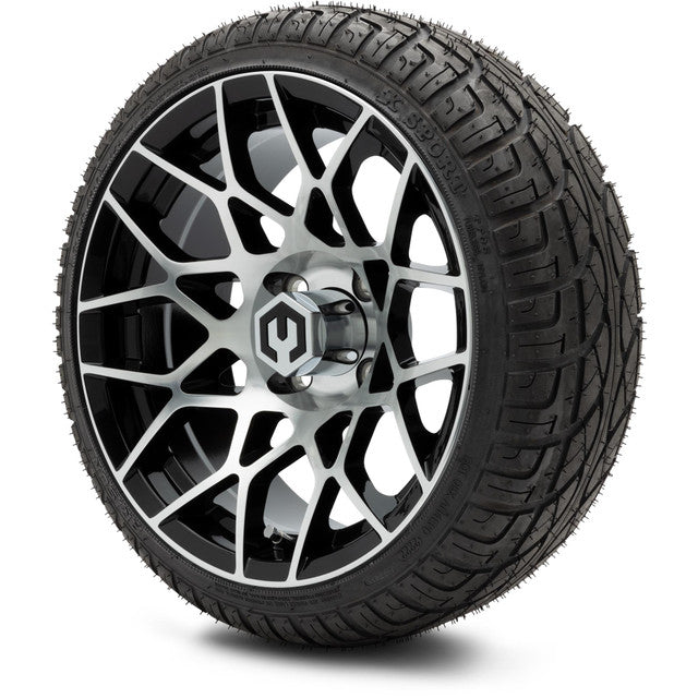 MODZ 14' Blitz Machined Black - Tire and Wheel Combo