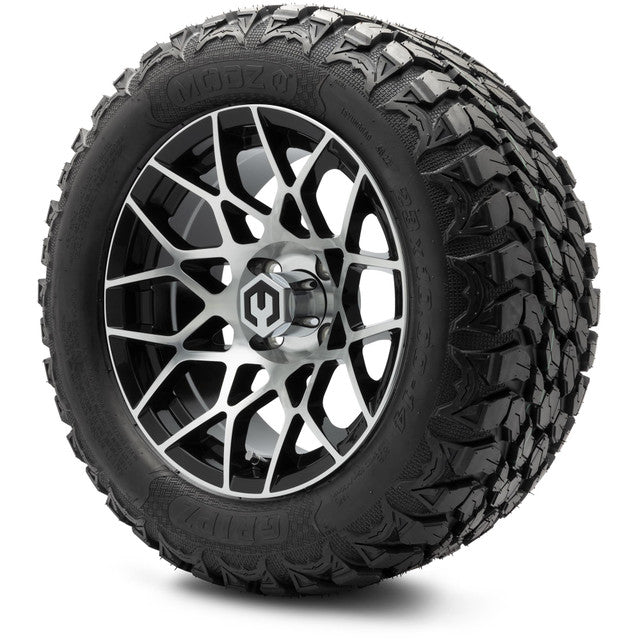 MODZ 14' Blitz Machined Black - Tire and Wheel Combo