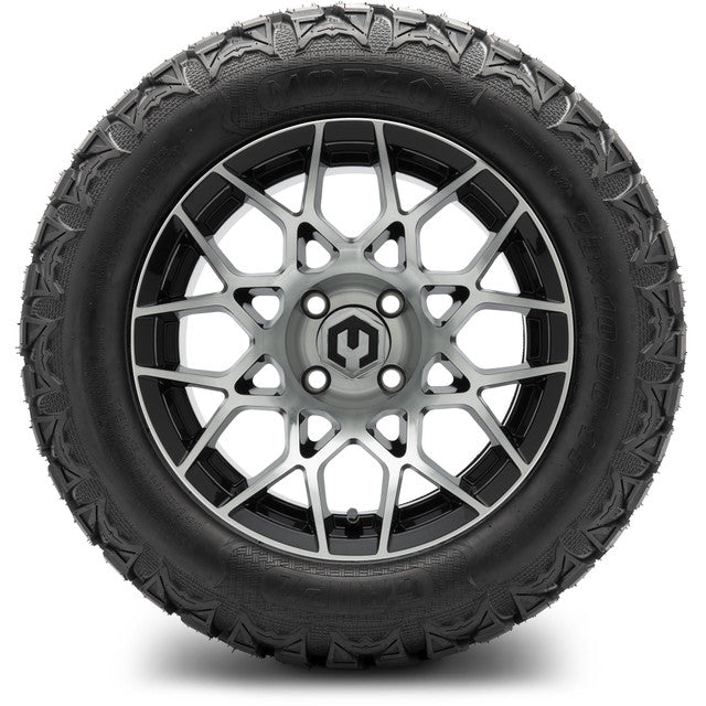 MODZ 14' Blitz Machined Black - Tire and Wheel Combo