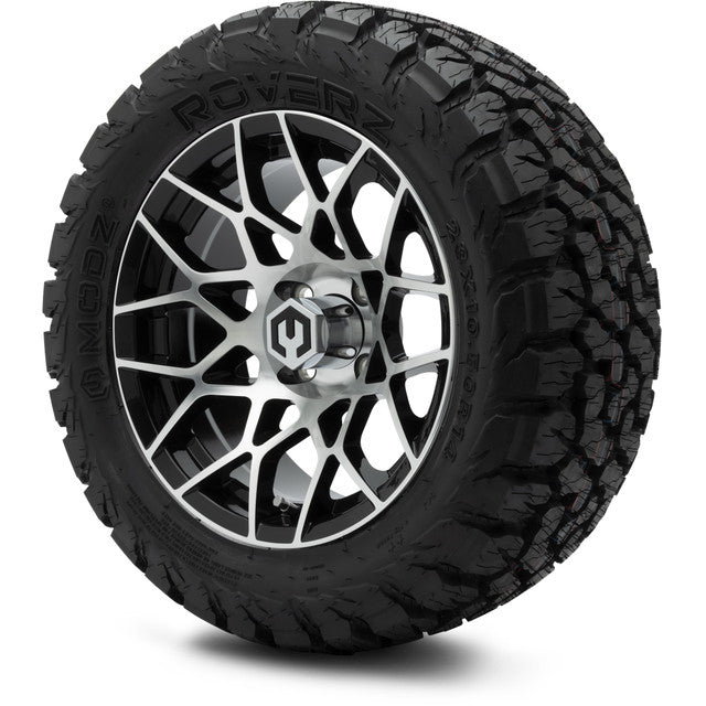 MODZ 14' Blitz Machined Black - Tire and Wheel Combo