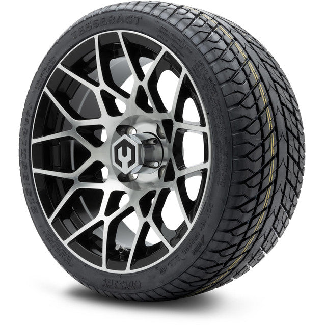 MODZ 14' Blitz Machined Black - Tire and Wheel Combo