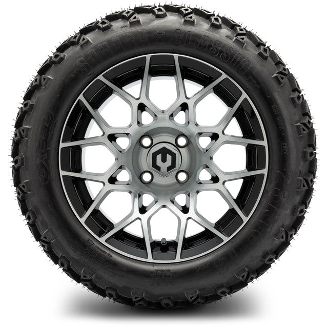 MODZ 14' Blitz Machined Black - Tire and Wheel Combo