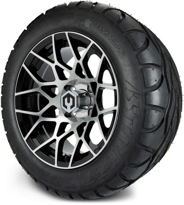 MODZ 14' Blitz Machined Black - Tire and Wheel Combo
