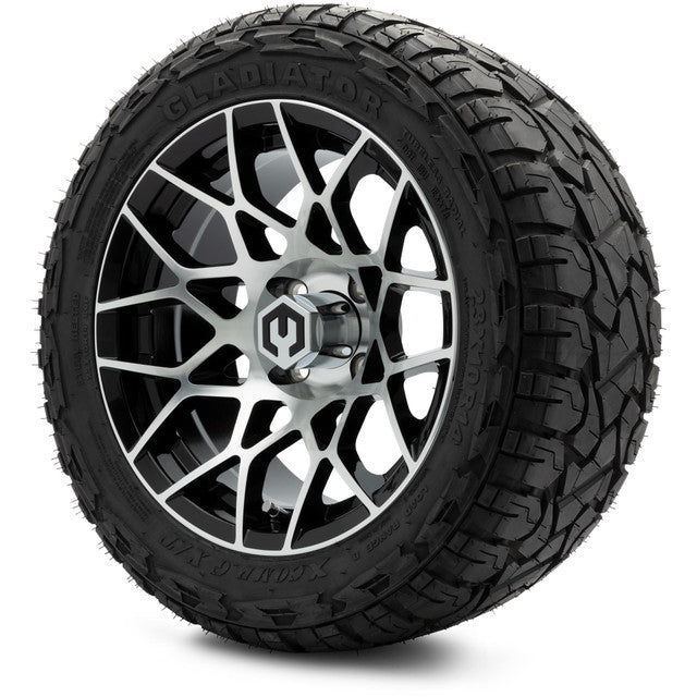 MODZ 14' Blitz Machined Black - Tire and Wheel Combo