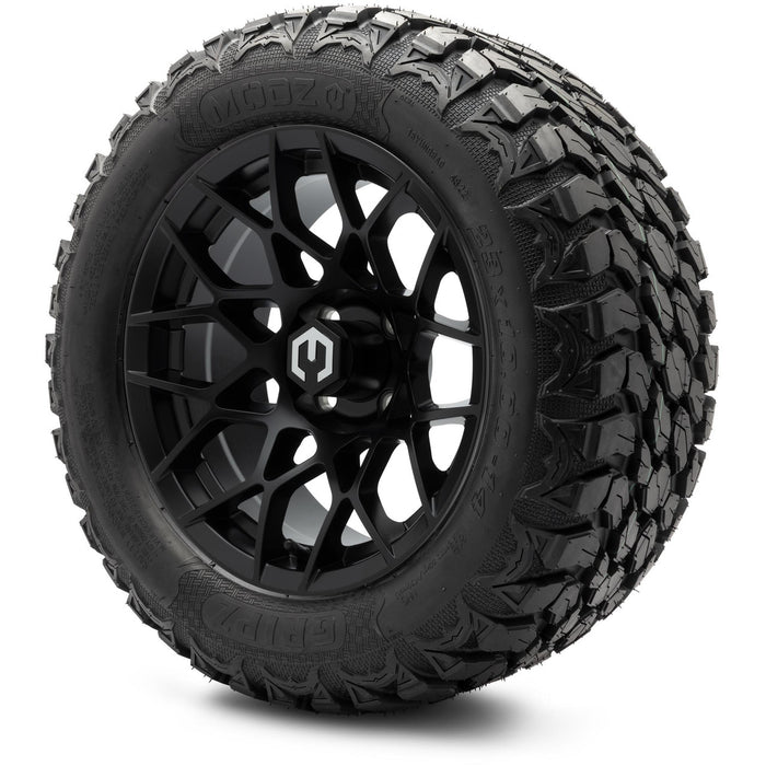 MODZ 14" Blitz Matte Black Wheels & Off-Road Tires Combo