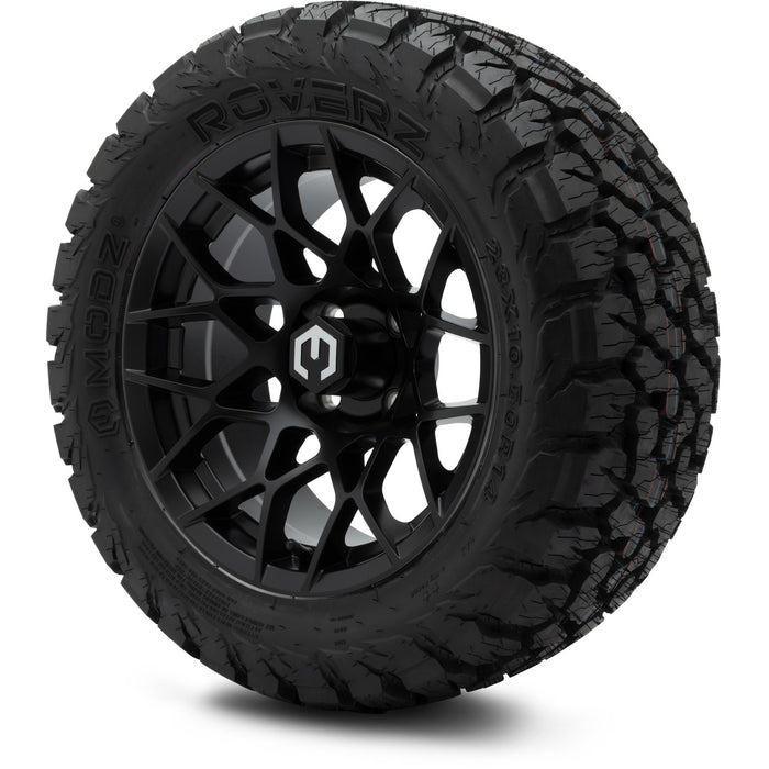 MODZ 14" Blitz Matte Black Wheels & Off-Road Tires Combo