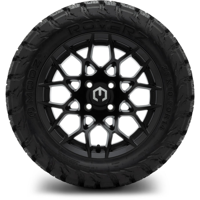 MODZ 14" Blitz Matte Black Wheels & Off-Road Tires Combo