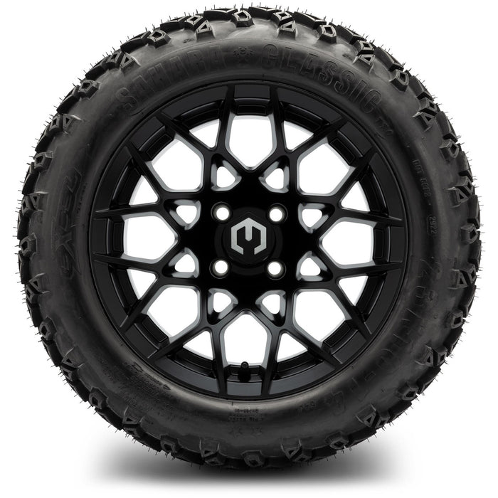 MODZ 14" Blitz Matte Black Wheels & Off-Road Tires Combo