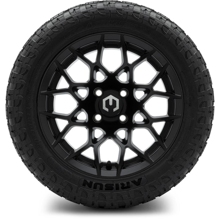 MODZ 14" Blitz Matte Black Wheels & Off-Road Tires Combo