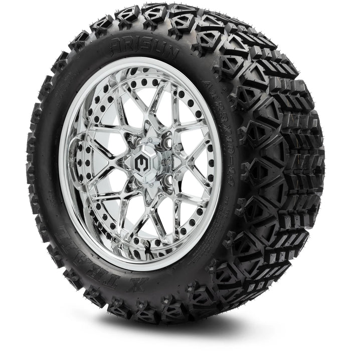 MODZ 14" Formula Chrome Wheels & Off-Road Tires Combo