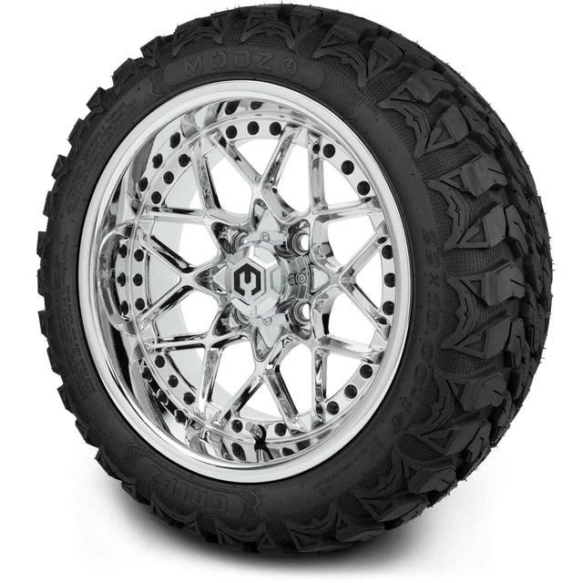 MODZ 14" Formula Chrome Wheels & Off-Road Tires Combo