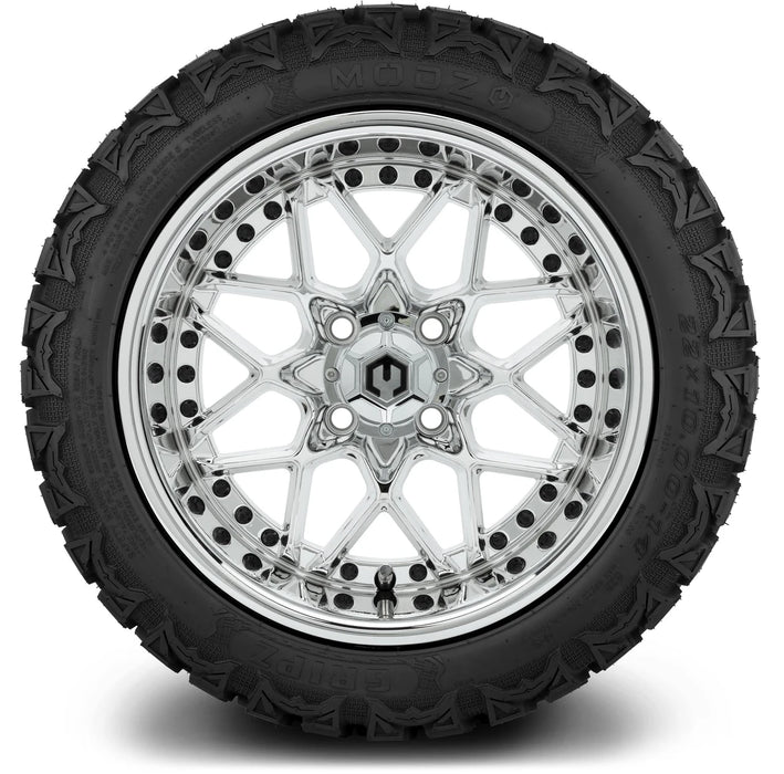 MODZ 14" Formula Chrome Wheels & Off-Road Tires Combo