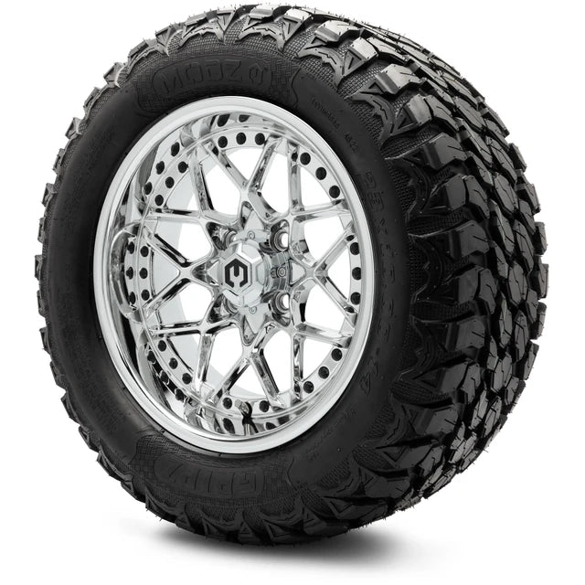 MODZ 14" Formula Chrome Wheels & Off-Road Tires Combo