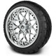 MODZ® 14" Formula Chrome Wheels & Street Tires Combo