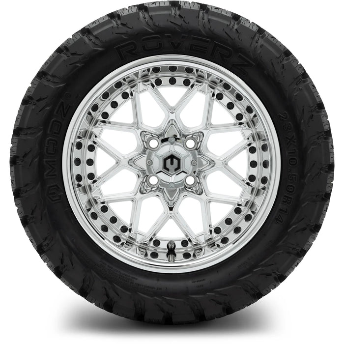 MODZ 14" Formula Chrome Wheels & Off-Road Tires Combo