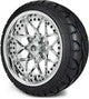 MODZ® 14" Formula Chrome Wheels & Street Tires Combo