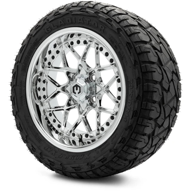 MODZ 14" Formula Chrome Wheels & Off-Road Tires Combo