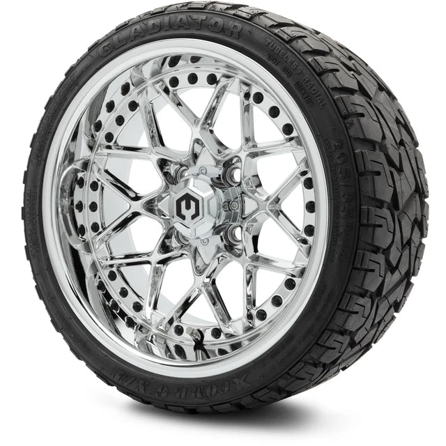 MODZ 14" Formula Chrome Wheels & Off-Road Tires Combo