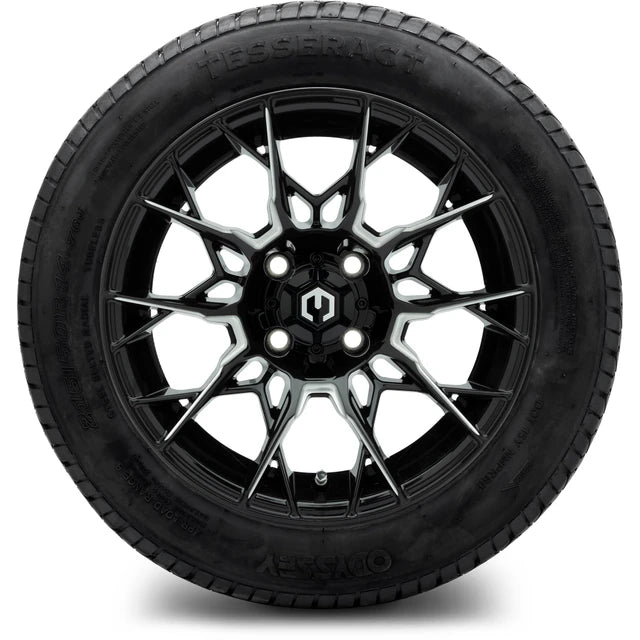 MODZ 14" Chaos Glossy Black with Ball Mill Wheels & Street Tires Combo