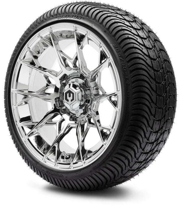 MODZ® 14" Chaos Chrome Wheels & Street Tires Combo