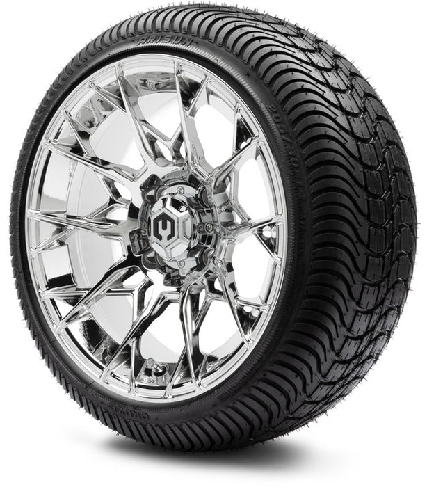 MODZ® 14" Chaos Chrome Wheels & Street Tires Combo