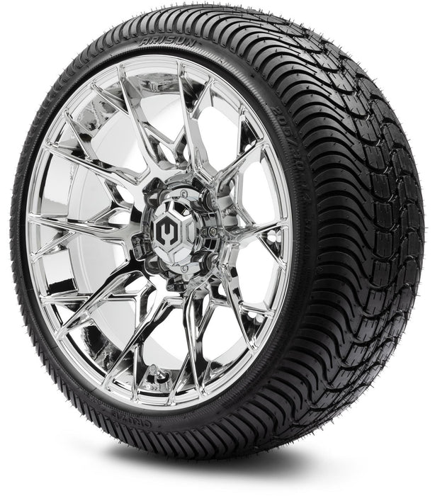 MODZ® 14" Chaos Chrome Wheels & Street Tires Combo