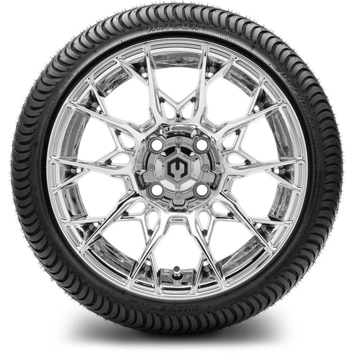 MODZ® 14" Chaos Chrome Wheels & Street Tires Combo