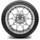 MODZ® 14" Chaos Chrome Wheels & Street Tires Combo