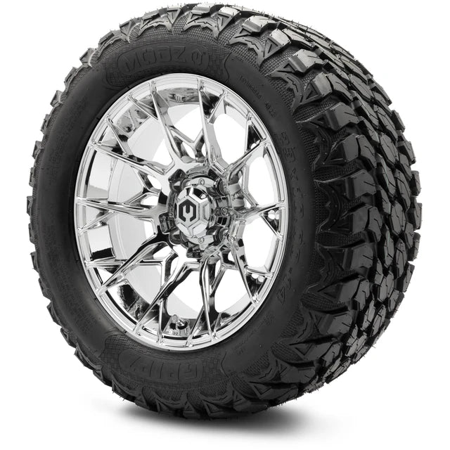 MODZ 14" Chaos Chrome Wheels & Off-Road Tires Combo